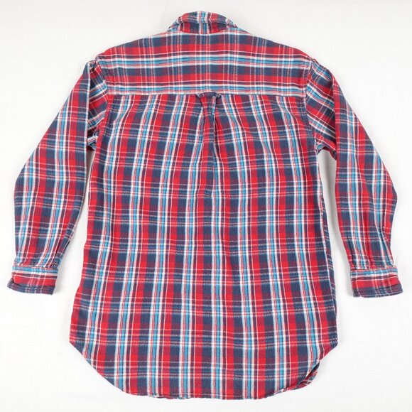 Ralph Lauren Denim & Supply Plaid Thick Flannel BIG SHIRT Women's Small - Picture 11 of 13